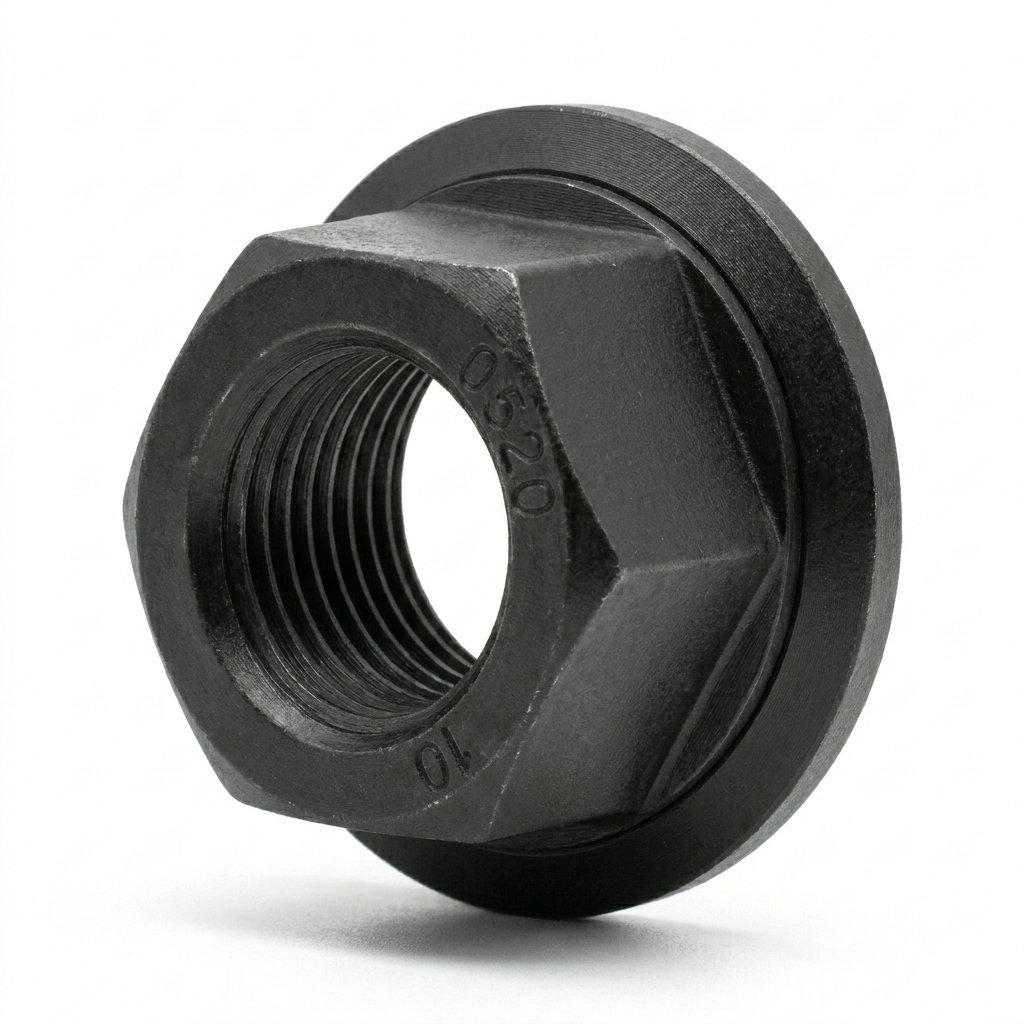 GCW M22 flanged hub nut — black oxide finish